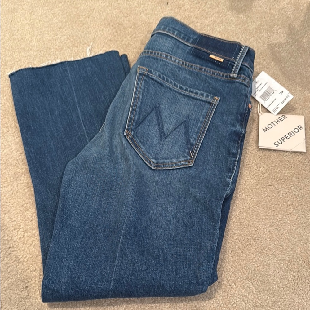 MOTHER superior Blue tripper Ankle Fray Jeans - Picture 2 of 7